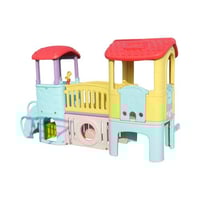 بيت ألعاب أطفال كبير مع جسر وتسلق – مركز أنشطة ممت...