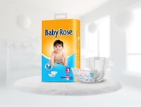 حفاضات بيبي روز مقاس (3) - 38 حفاض