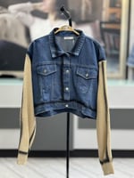 جاكيت دينيم مع صوف