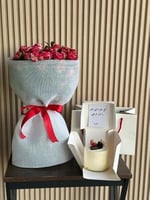 باقة ورد مع كيك كانديرا