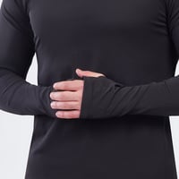 تيشيرت بريداتور الرياضي أكمام طويلة - أسود