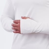 تيشيرت بريداتور الرياضي أكمام طويلة - أبيض