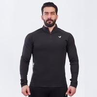 تيشيرت بريداتور الرياضي أكمام طويلة - أسود