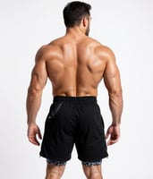 شورت بريدتور الرياضي 2x1- أسود