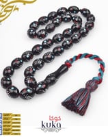 طقم صلاة حصري من كوكا مكون من 33 حبة مع كركشة حصري...