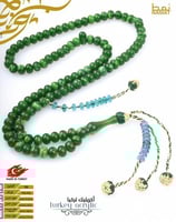 مسبحة بنية مصنوعة في تركيا 99 خرزة مع شرابة ملكية