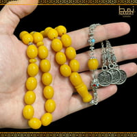 سبحة باكليت تركي 33 خرزة مع شرابة ستانلس ستيل