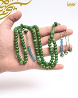 مسبحة بنية مصنوعة في تركيا 99 خرزة مع شرابة ملكية