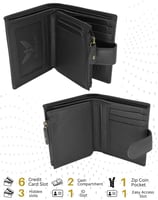 محفظة جيلدان™ من نامات ثنائية الطي مصنوعة يدويًا م...