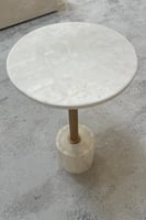 طاولة خدمة رخام بيج تركي