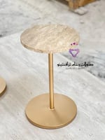 طاولة رخام بقاعدة حديد