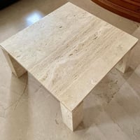 طاولة رخام ترافنتين سهلة الفك والتركيب