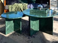 طاولات رخام اخضر هندي 2 حبة