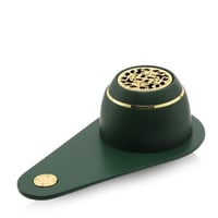 مبخرة سليكون أنيقة محمولة تعمل بالفحم مع نقوش ذهبي...