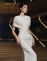 فستان ثلاث الوان