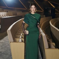 فستان ثلاث الوان