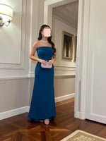 فستان بترولي ازرق