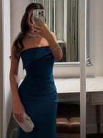 فستان بترولي ازرق