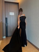 فستان باربي صدرمطرز تفته