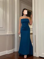 فستان بترولي ازرق