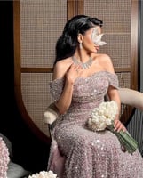 فستان سهره لحمي تفته ترترانييق