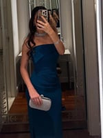 فستان بترولي ازرق