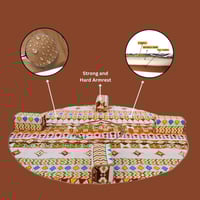سجادة تخييم دائرية 3×3 متر بتصميم جديد مع فتحة مرك...