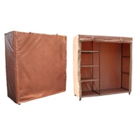 دولاب تخزين ملابس من 4 أرفف جانبية ومساحة واسعة عم...