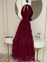 فستان سهره مشجر دانتيل