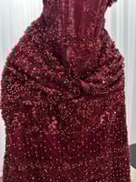 فستان سهره تل خرز كسرات دانتيل كورسيه