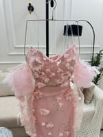 فستان سهره ورد بارزه