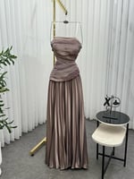 فستان سهره تفته استرتش نكسرة لونين