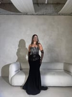 فستان سهره تطريز يدوي باربي