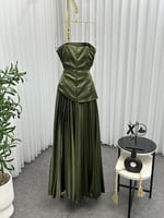 فستان سهره تفته استرتش نكسرة لونين