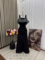 فستان سهره باربي اكتاف مطرزه