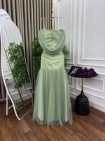 فستان سهره تل ب3الوان