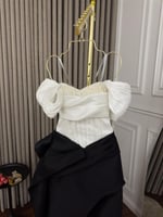 فستان سهرة مطرز مزين ببليسيه