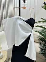 فستان سهره ناعم ابيض اسود