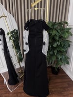 فستان سهرة اسود طويل مورد