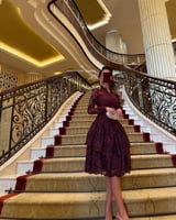 فستان السن المحير دانتيل