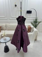 فستان سهره توب ميدي بفصوص زركون