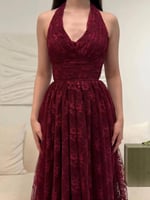 فستان سهره مشجر دانتيل