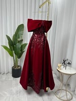 فستان سهرة طويل جوخ