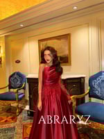 فستان سهرة ون شولدر عوديي بشك أنيق