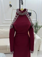 فستان سهره تطريز شيك يدوي