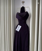 فستان سهرة ناعم طويل