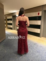 فستان سهره طويل بقصه ضيقه