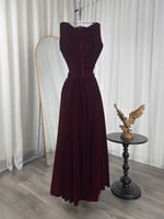 فستان سهرة جوخ شتوي كورسيه