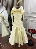 فستان ناعم ليموني انييق