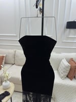 فستان سهره ناعم باكمام شفافه